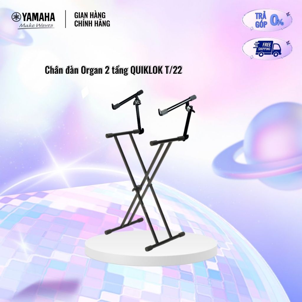 Chân đàn Organ 2 tầng QUIK LOK T/22 BK phụ kiện đàn Organ/Keyboard