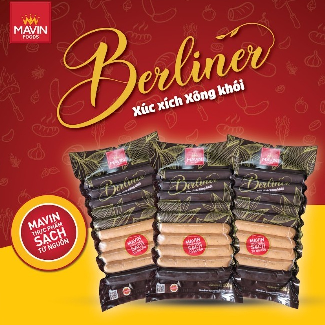 Xúc xích Berliner Mavin - Ngon chuẩn Đức