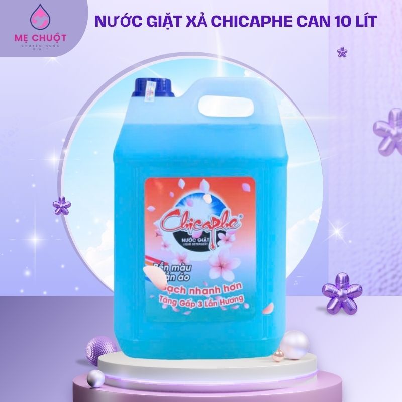 Nước Giặt Xả CHICAPHE Can 10 Lít, Nước Giặt Hương Nước Hoa Lưu Hương Lâu Dung Tích Lớn