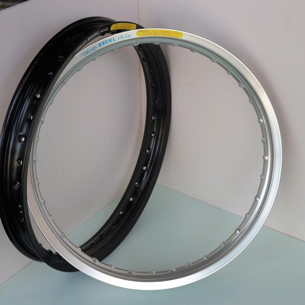 Niềng Excel Asia Size 1.4-1.6/17 2 Màu Đen bạc Thông Dụng Cho Nhiều Dòng Xe Gắn Máy.Phụ Kiện