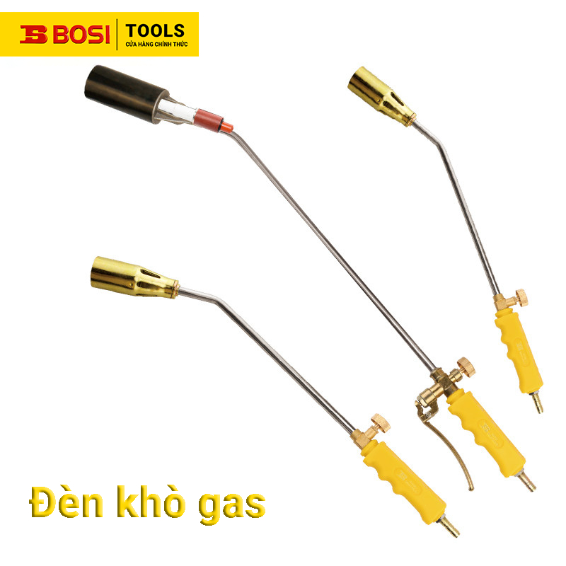 BOSI Công cụ chính hãng -Đèn khò gas chuyên nghiệp - Lửa mạnh, dùng cho hàn, BBQ, làm bánh