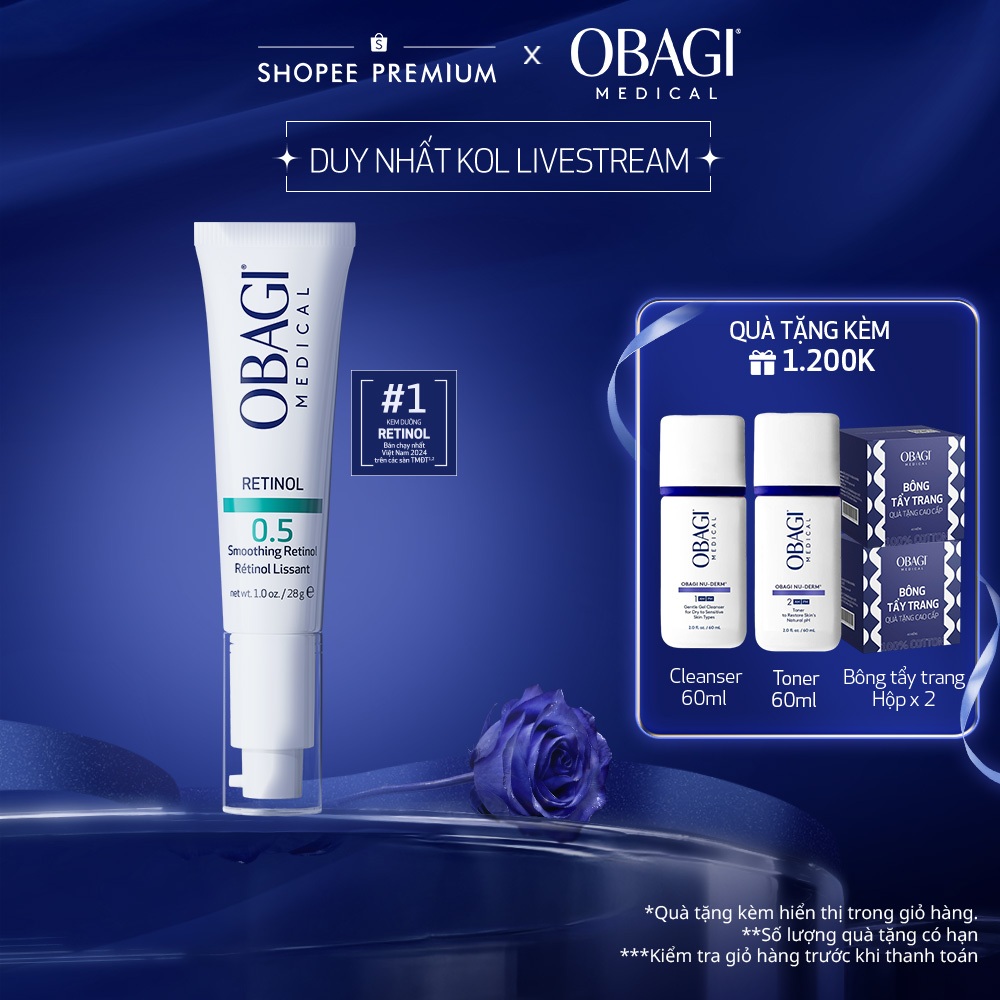 [Obagi x KOL] Kem Ngừa Lão Hóa & Tái Tạo Da Obagi Retinol 0.5 28g