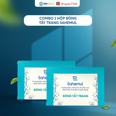 [Quà tặng] 02 Hộp Bông Tẩy Trang Sahemul
