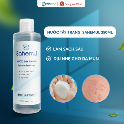 Nước Tẩy Trang Da Dầu Mụn SAHEMUL Làm Sạch Cho Mọi Loại Da 250ml