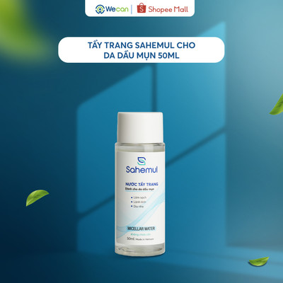 [Quà tặng] Tẩy Trang SAHEMUL Phù Hợp Cho Mọi Loại Da, Da Dầu Mụn 50ml