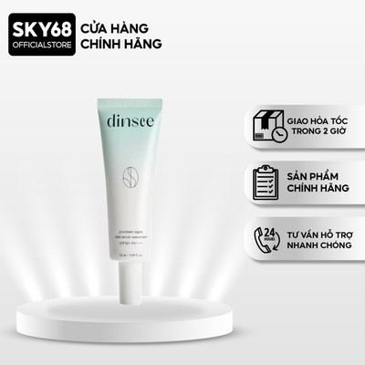 Kem Chống Nắng Vật Lý Cho Da Dầu Mụn, Nhạy Cảm Dinsee Premium Vegan Mild Moist Sunscreen SPF50+ PA++++ 50g (xanh nhạt)