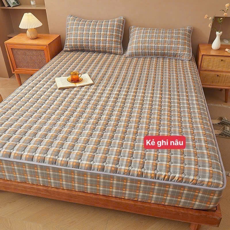 Combo Chăn Ga Gối Drap Giường Cotton 3 Món – Bo Chun 4 Góc Co Giãn Đủ Size M2 M4 M5 M6 M8 2M2