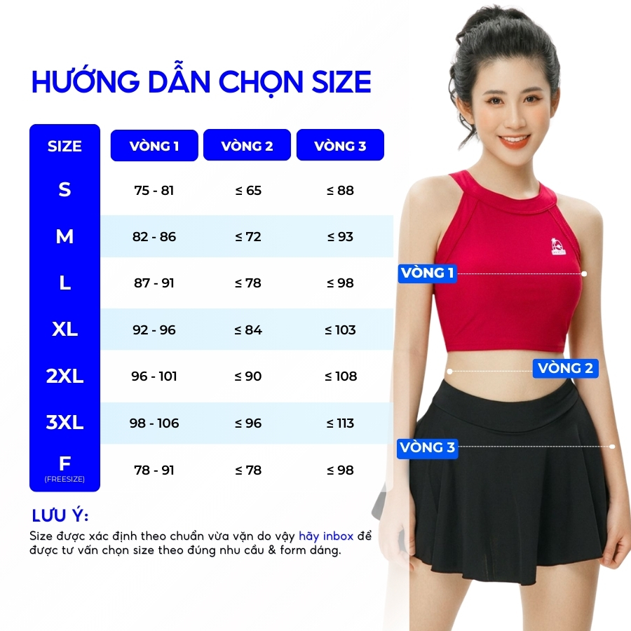 Áo bơi kín nữ yếm croptop nữ tính tôn dáng đi nghỉ dưỡng - Bikini Passport - BSV394_RD | BigBuy360 - bigbuy360.vn