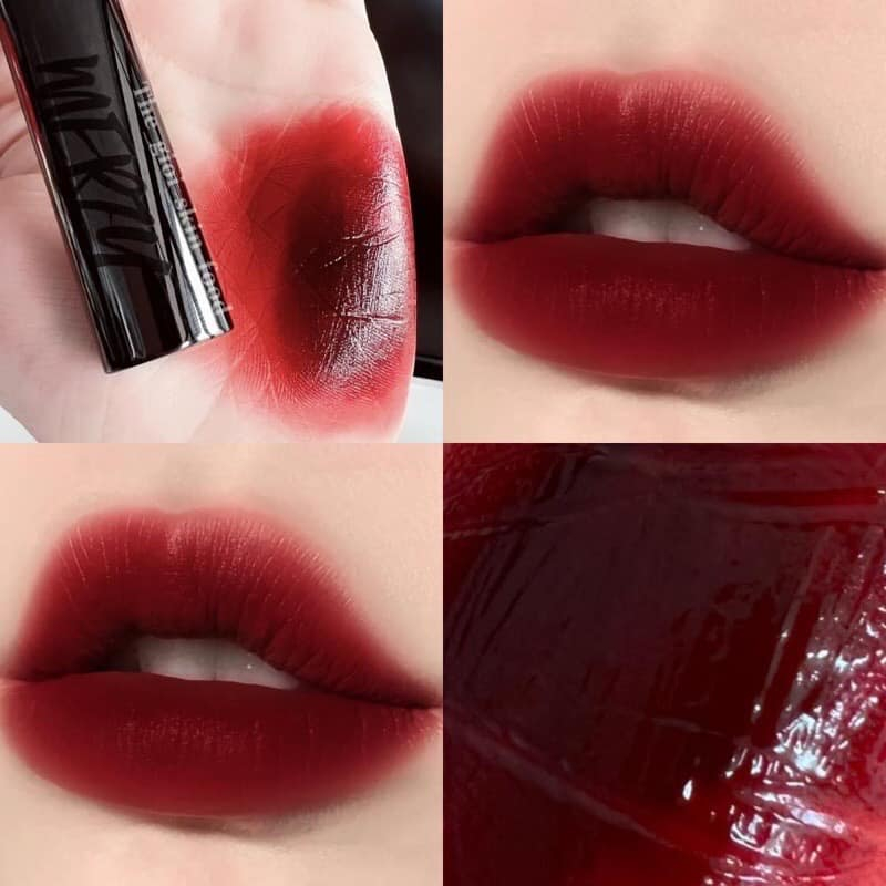 (Sẵn M13) Son Kem Siêu Lì, Mịn Môi Merzy Noir In The Mellow Tint