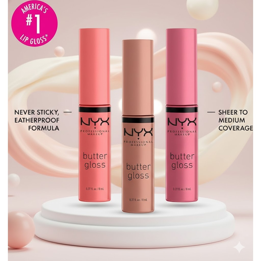 Son Nyx butter gloss Velvet Tint Phiên Bản Đen Huyền Bí Mới Nhất 2021