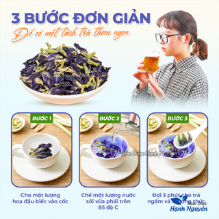Hoa đậu biếc 1kg, trà hoa đậu biếc dưỡng nhan, đẹp da, chống lão hóa, ngăn ngừa ung thư hiệu quả