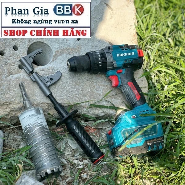 Máy Khoan Pin Khoan Gỗ, Sắt, Bắt Vít Mạnh Mẽ Nakawa NK-KM2113/160PRO 100% Dây Đồng, Bảo Hành 1 Năm