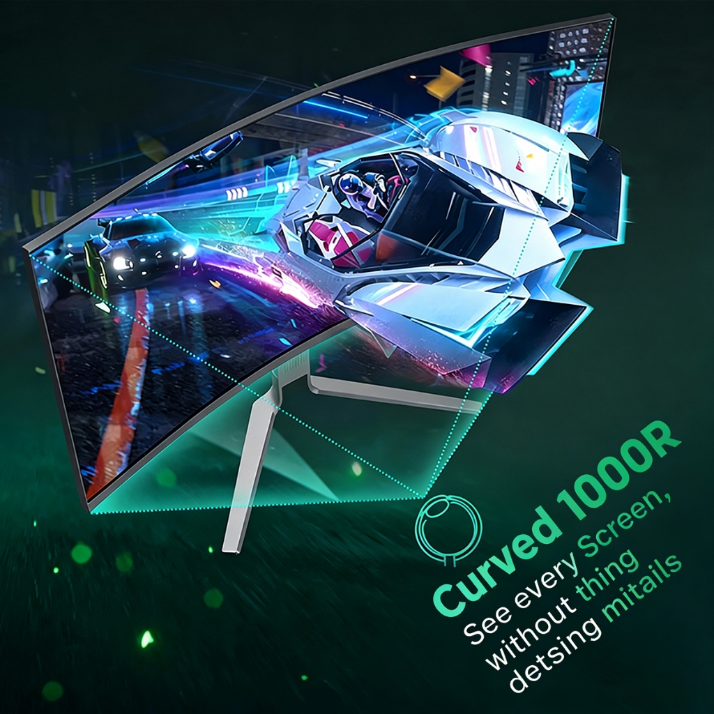 Màn Hình Cong Gaming 34 Inch 200Hz 1ms HDR 2K 3440x1440 Tỷ Lệ 21:9 Chân Nâng Hạ Viền Mỏng (Tặng Kèm Cáp HDMI) | BigBuy360 - bigbuy360.vn