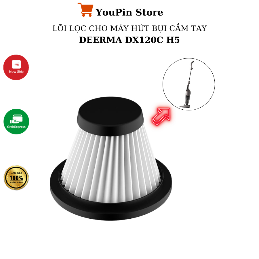 Lõi lọc cho máy hút bụi Deerma DX120C (Hàng Chính hãng)