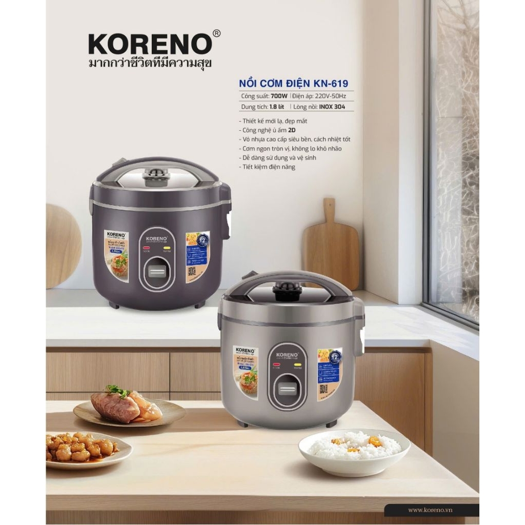 nồi cơm điện KORENO