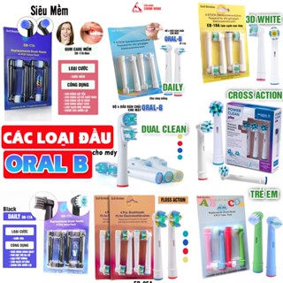 Cho Oral B Braun Bộ 4 đầu bàn chải đánh răng điện máy Full Model Giá treo, Hộp đựng Minh House