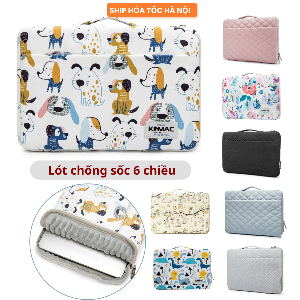 Túi chống sốc laptop macbook KINMAC Lót chống sốc 360 độ, Chống nước tốt, Đủ size 13-16.2inch-KM01