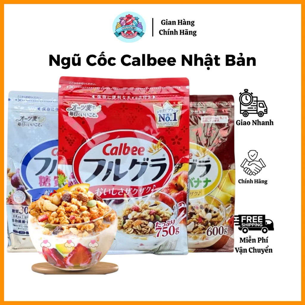 [DATE MỚI] Ngũ Cốc Calbee Nhật Bản – Ngũ Cốc Trái Cây Calbee Frugra Giòn Ngon