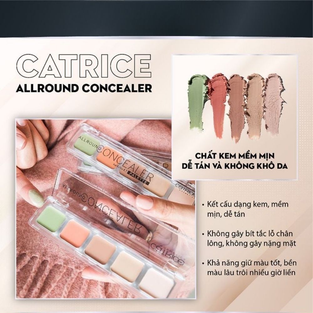 Ảnh 2 của Kem che khuyết điểm, triệt sắc Catrice bền màu, không bít tắc, mềm mịn, dễ tán