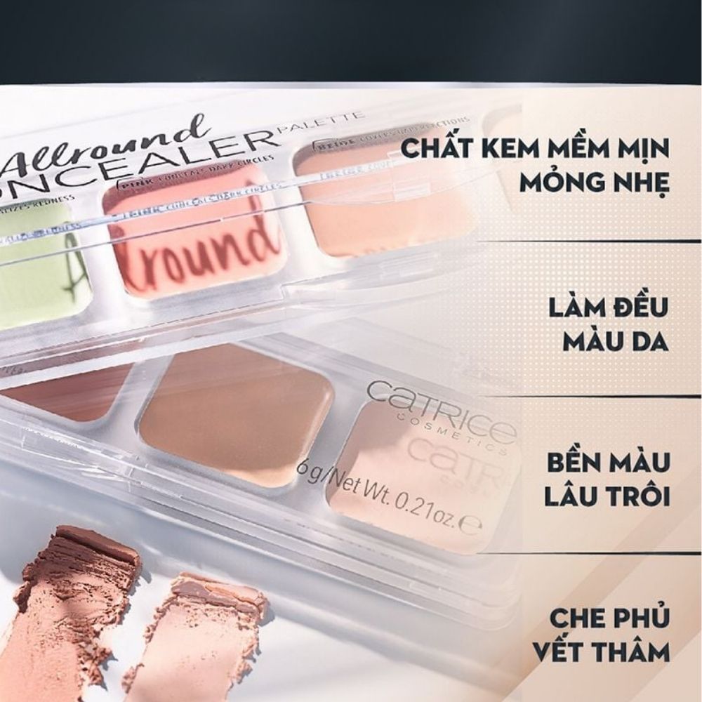 Ảnh 6 của Kem che khuyết điểm, triệt sắc Catrice bền màu, không bít tắc, mềm mịn, dễ tán