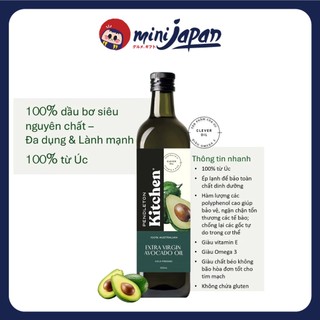 Dầu Ăn Quả Bơ Ép Lạnh Pendleton Kitchen Úc Siêu Nguyên Chất 500ml