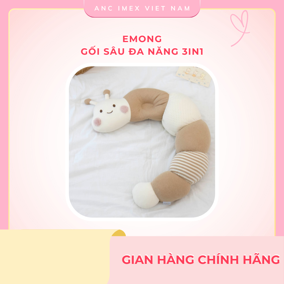 Gối ôm hình sâu 3in1 Emong