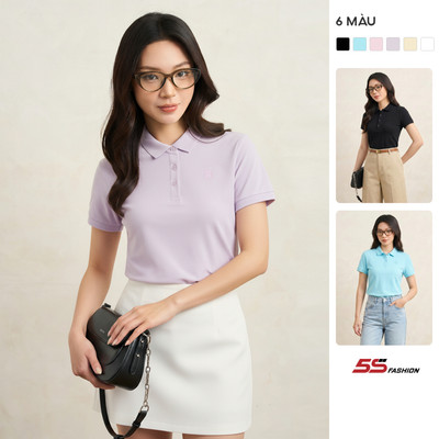 Áo Polo Nữ  DAILY BASIC 5S FASHION Chất Liệu Nhẹ Mát, Thiết Kế Thanh Lịch, Tối Giản W0APC26011