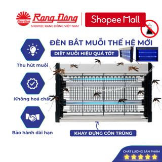 Đèn bắt muỗi Rạng Đông, máy thu hút côn trùng thông minh treo tường UV MODEL DBM02