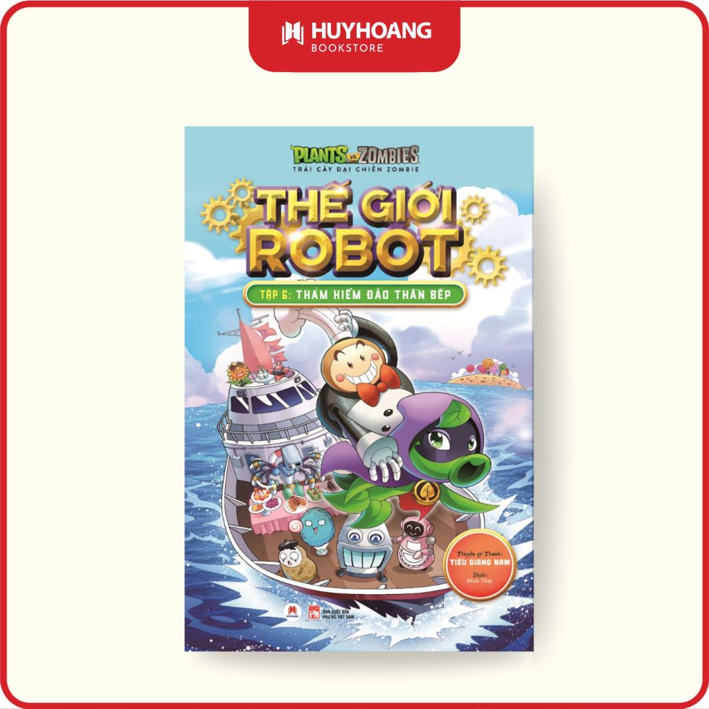 Sách - Trái Cây Đại Chiến Zombie - Thế Giới Robot - Tập 6 - Thám Hiểm Đảo Thần Bếp, PvZ