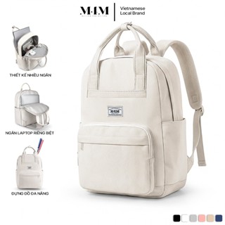Balo đi học thời trang đựng laptop 15.6 inch M4M HARMONY Backpack BM009 Cặp nữ nam vải chống nước