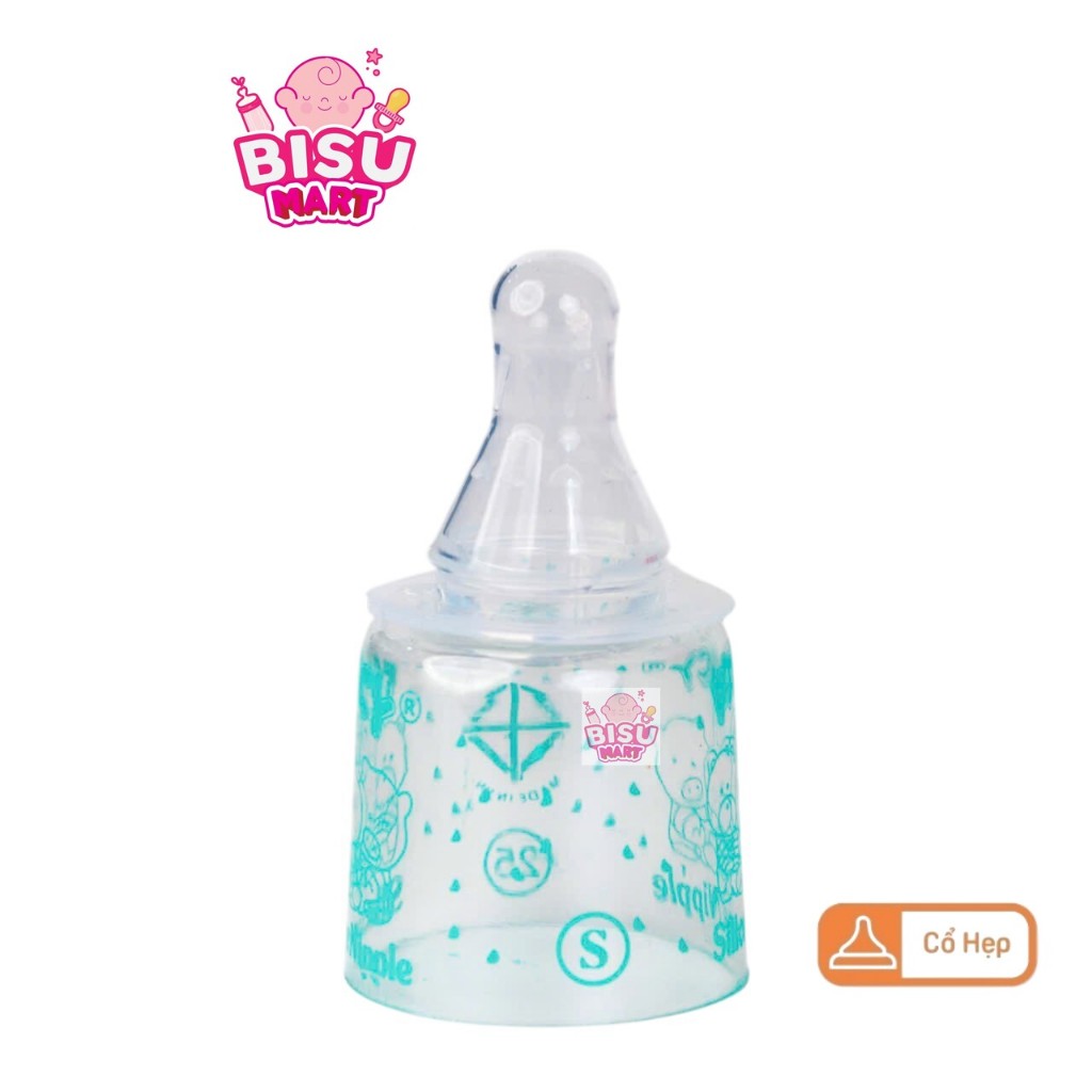 Núm Vú cổ hẹp Fancy Ly Silicone Siêu Mềm