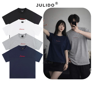 Áo thun cotton JULIDO chất liệu vải cotton thoáng mát thấm hút mồ hôi