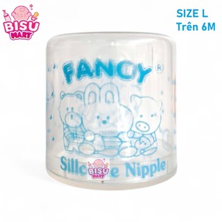 Núm Vú cổ hẹp Fancy Ly Silicone Siêu Mềm