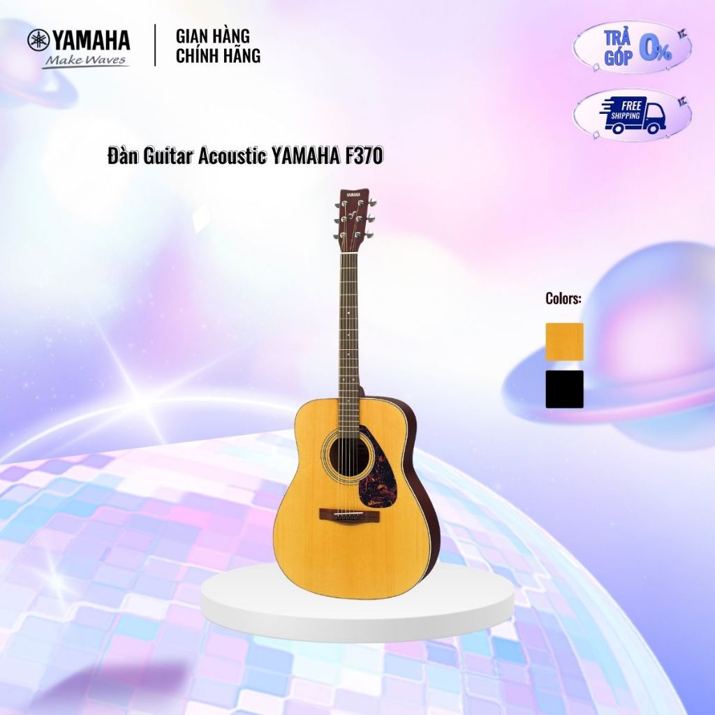 Đàn Guitar Acoustic YAMAHA F370 - Mặt đàn gỗ vân sam, bảo hành chính hãng 12 tháng