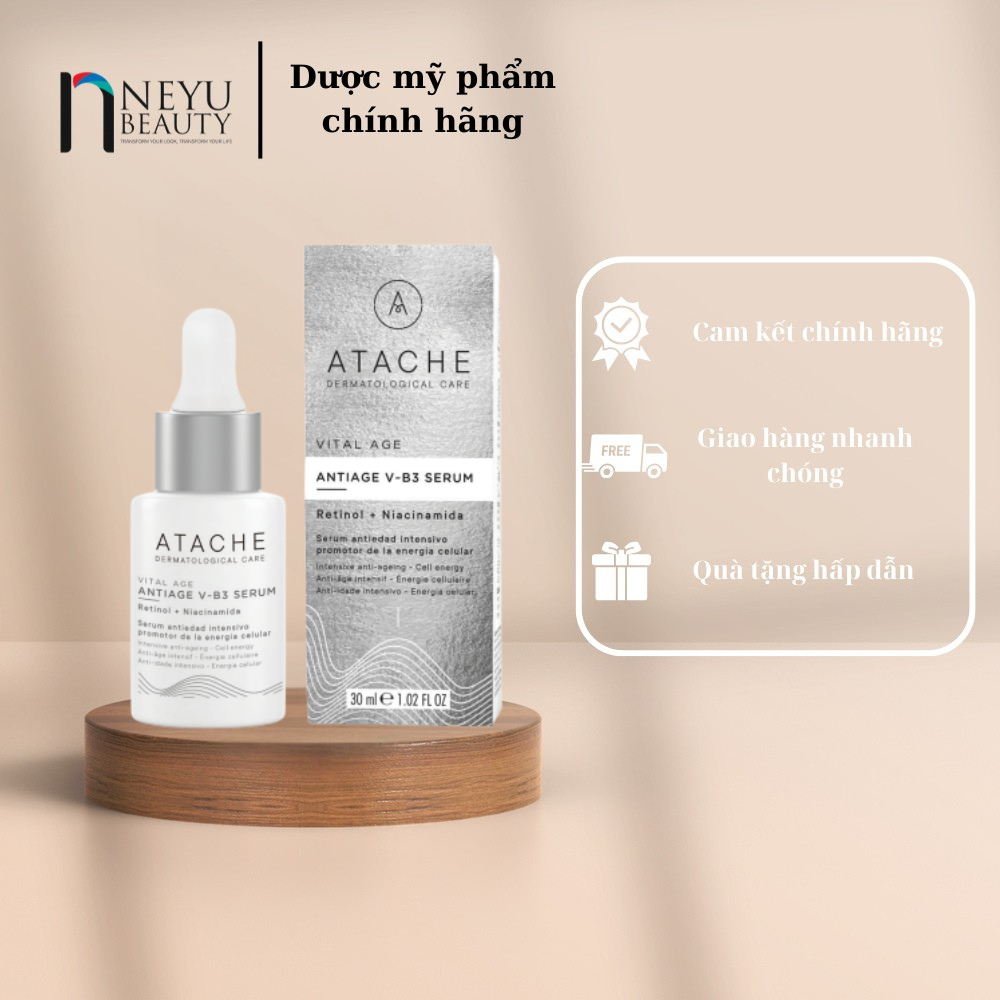 [Công Ty] ATACHE Antiage V-B3 Serum – Serum Chăm Sóc Da & Bổ Sung Vitamin B3, 30ml