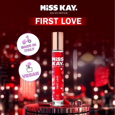 Nước hoa nữ thuần chay Miss Kay EDP FIRST LOVE hương thơm ngọt ngào, rung động mối tình đầu 25ml