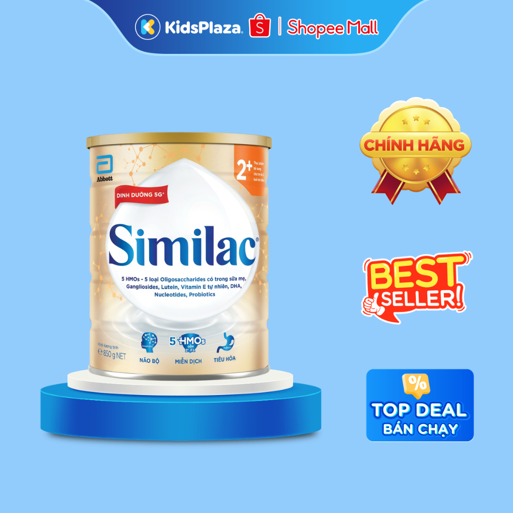 Sữa Similac 5G 400, 900g/850g đầy đủ số cho bé - Chính hãng