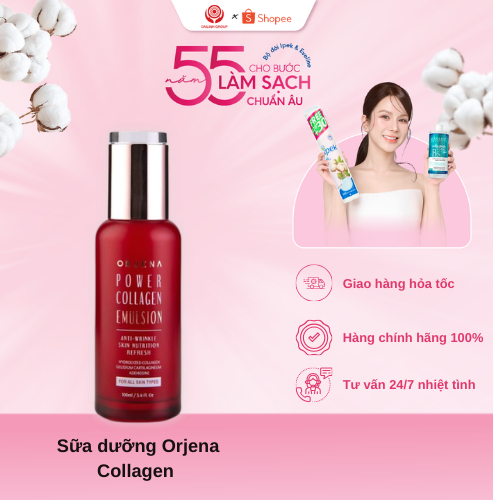 Toner, sữa dưỡng da hàn quốc Orjena Collagen Chống Lão Hóa, Phù Hợp Mọi Loại Da 120ML