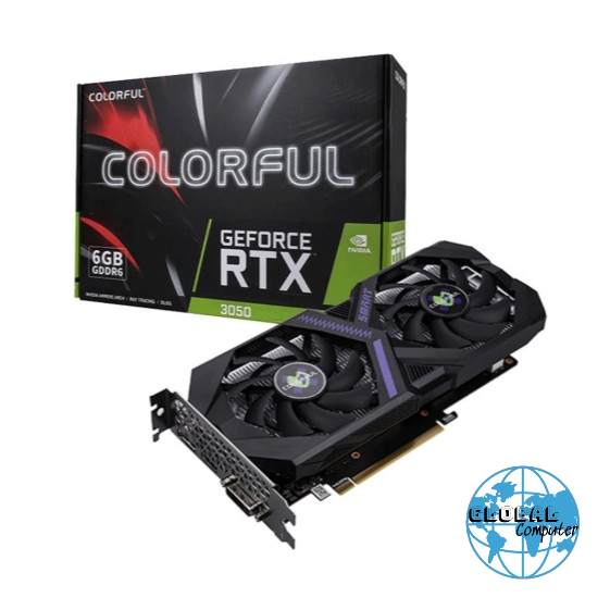 Card màn hình NVIDIA GeForce RTX 3050 Colorful V4-4 | 6GB GDDR6, 2304 CUDA, 450W