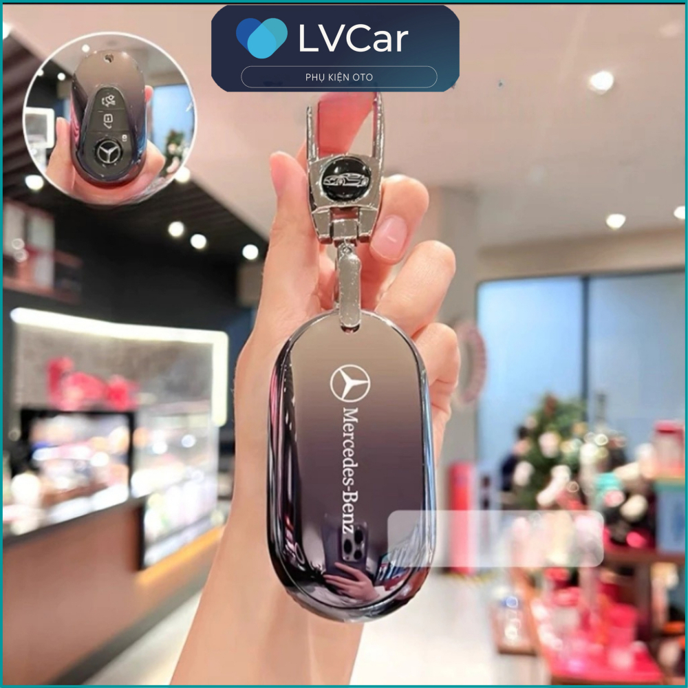 Ốp khóa xe màu omber dùng cho Mec C300: Mercedes Benz C GLC class S class E class GLS mới nhất 2024