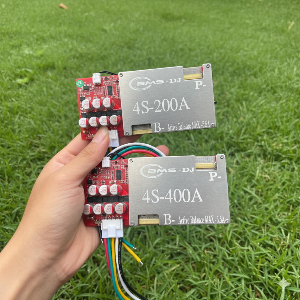 Mạch BMS DJ tích hợp cân bằng chủ động 5,5A,4s-400A max 800A,4s-200A max 350A(new fet)