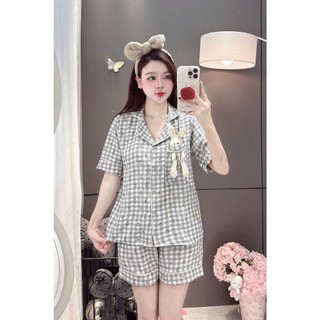 BUNNY Đồ Ngủ Nữ Pijama Mặc Nhà Chất Liệu Đũi Nhung Siêu Mềm Mịn DU36 Cao Cấp Thoải Mái Cho Phụ Nữ Hiện Đại