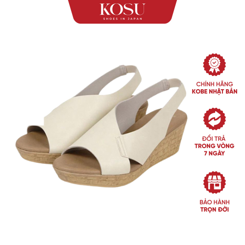 Sandal nữ đế xuồng KOSU cao 6cm, Sandal dòng Nhật Bản chống thấm nước, chống trơn trượt KS-22060