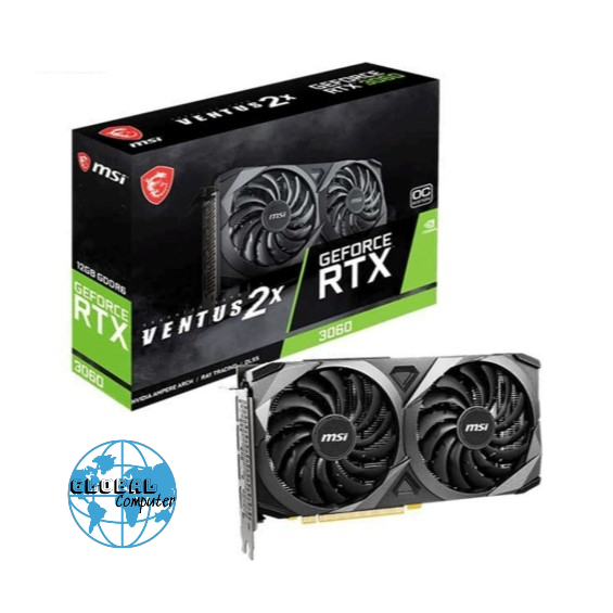 Card màn hình NVIDIA GeForce RTX 3060 MSI Ventus 2X OC | 12GB GDDR6, 3584 CUDA