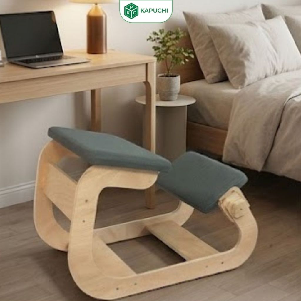 Ghế quỳ công thái học chống gù lưng gỗ Plywood chống ẩm hiện đại - GP266