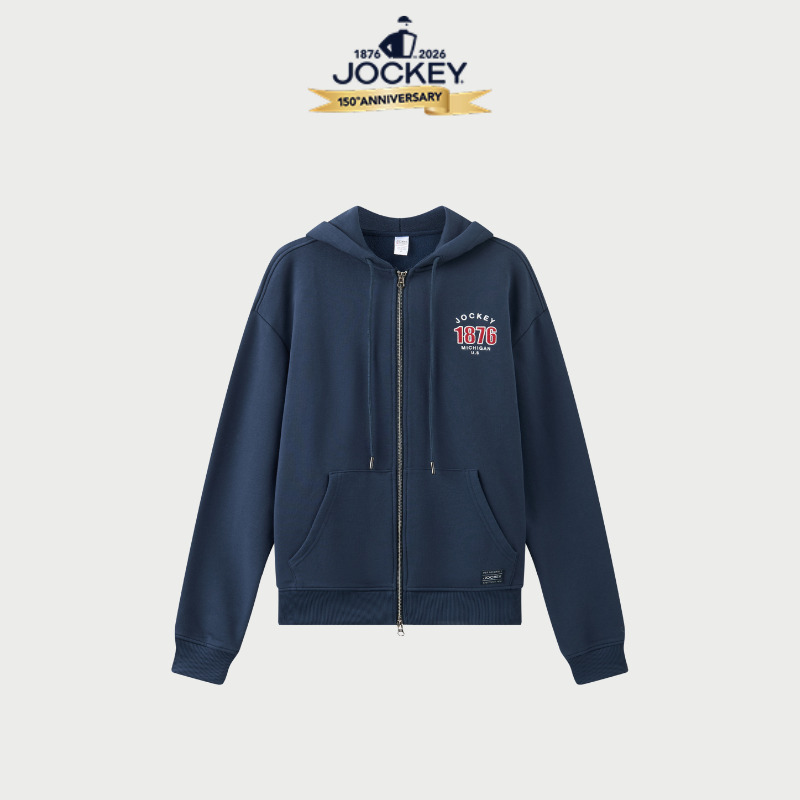 [NEW ARRIVAL] Áo khoác Hoodie zip unisex Jockey Cotton cao cấp CVC - J4095