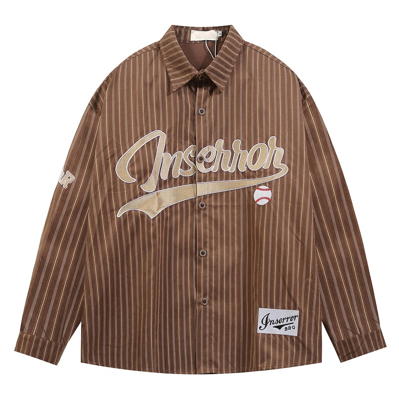 Áo sơ mi sọc Insorror Baseball Shirt