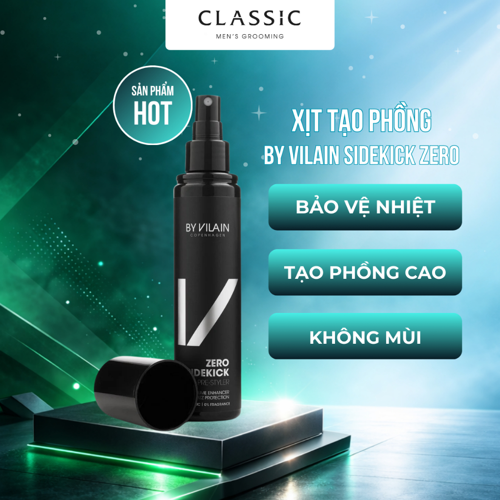 Xịt Tạo Phồng Tóc By Vilain Sidekick Zero