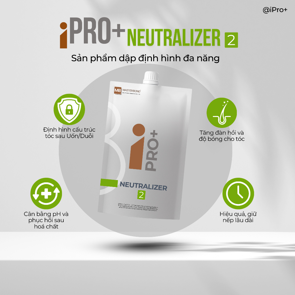 Masterbond iPro+ Neutralizer - Thuốc Dập Định Hình Đa Năng 500ML (Kem/Nước) - Công Nghệ CysPro Syste