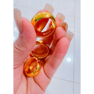 Nhẫn trơn cao cấp loại 5 chỉ mạ vàng 24